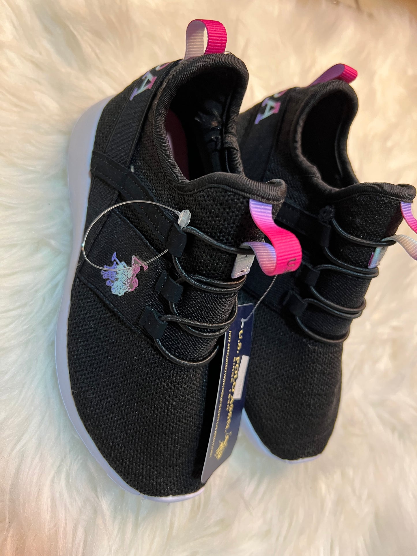 Tenis negros polo niña zapatos negros