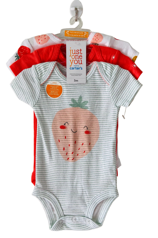 Set 3 Mamelucos carters bebe niña