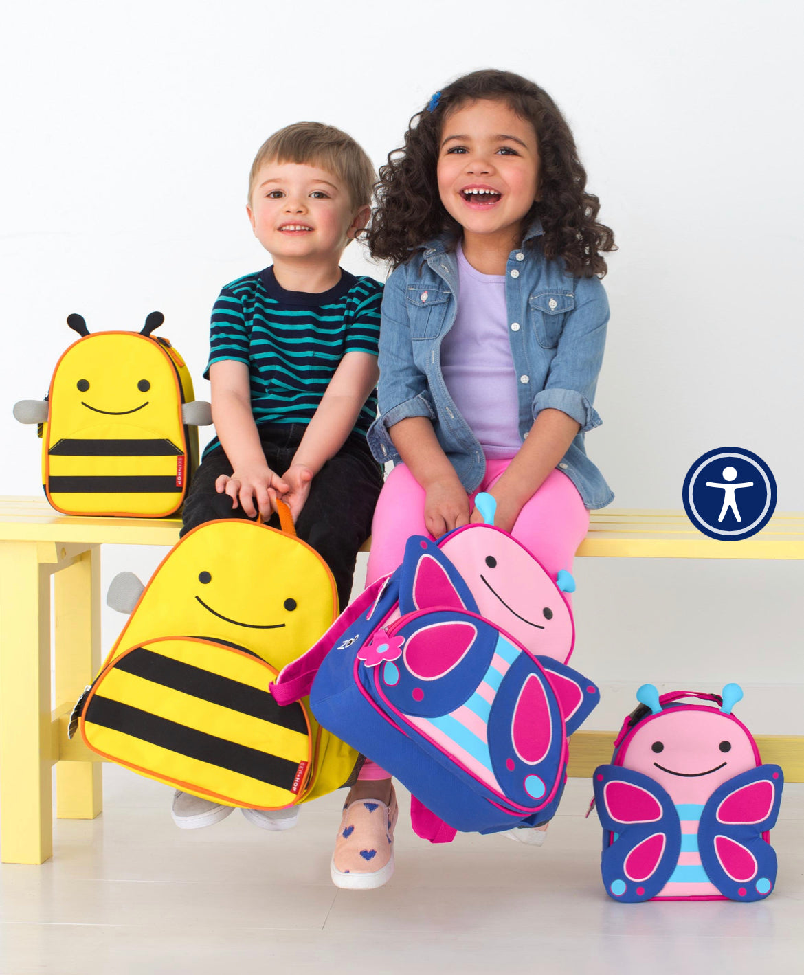Mochila Skip hop niña mariposa mediana