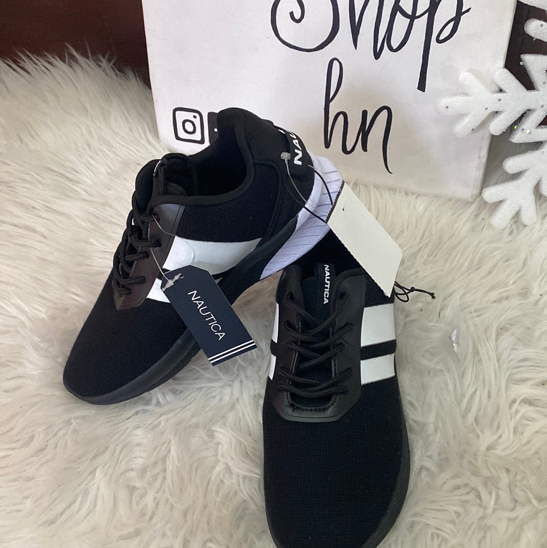 Tenis negros Nautica zapatos negros niño niña