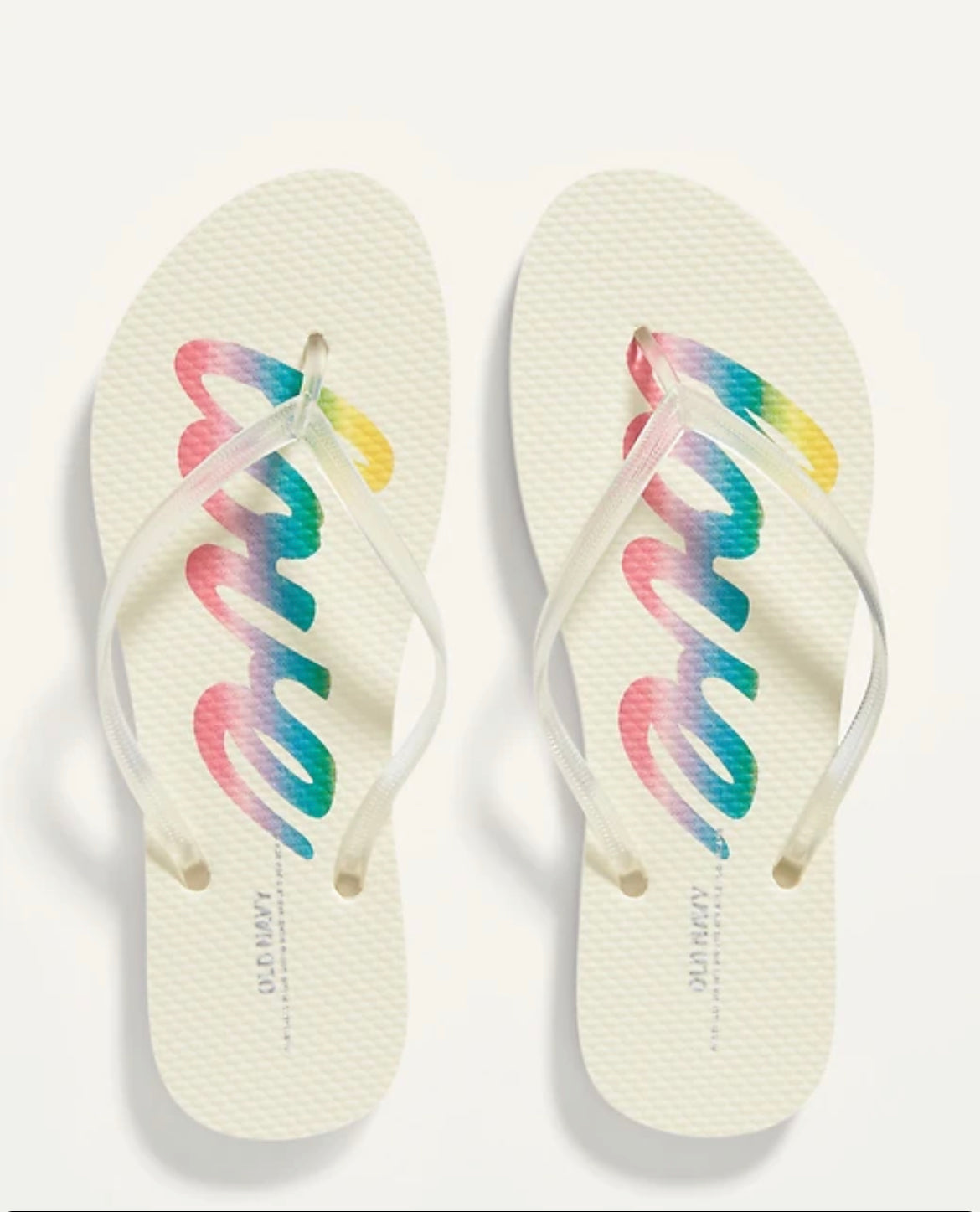 Sandalias blancas adulto flip flop