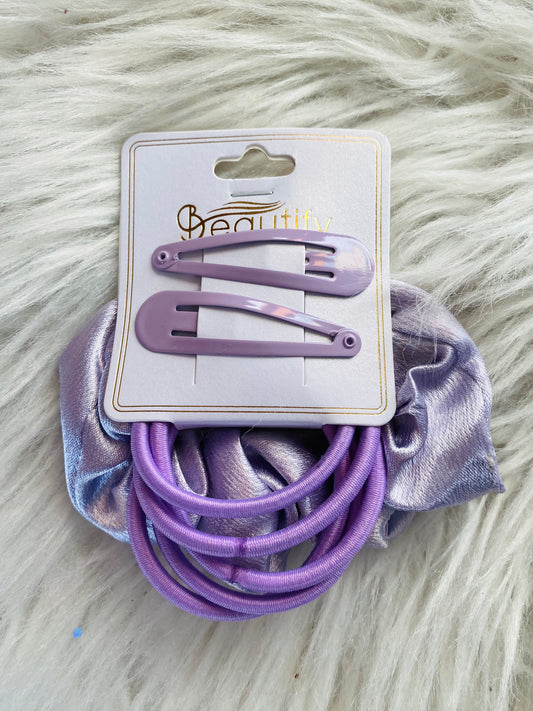 Colas y ganchos morado