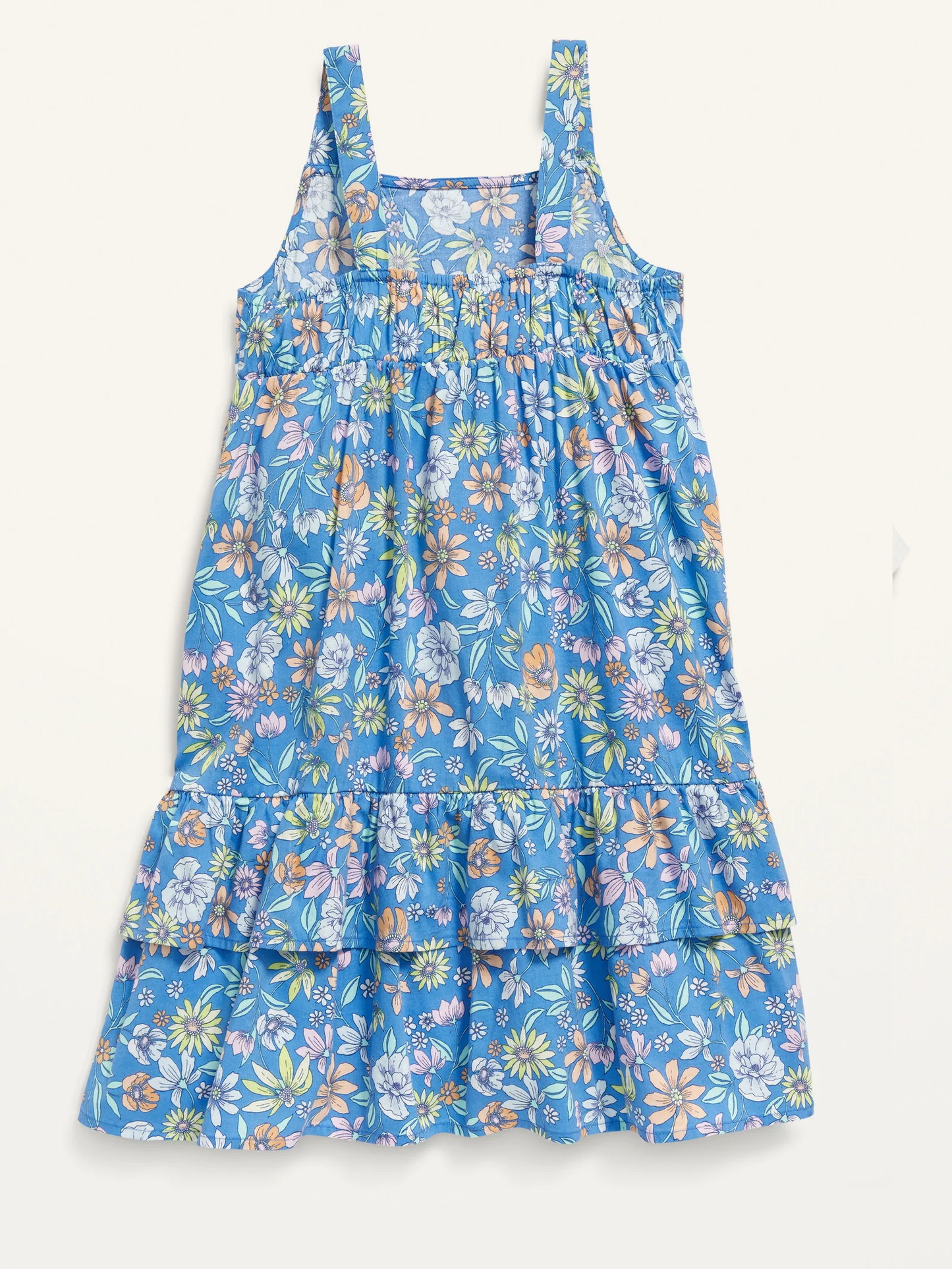 Vestido old navy niña azul flores 4-14