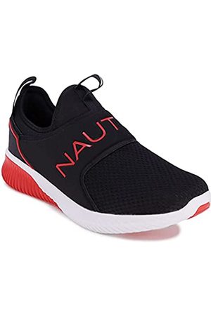 Tenis negros nautica niño con nautica rojo