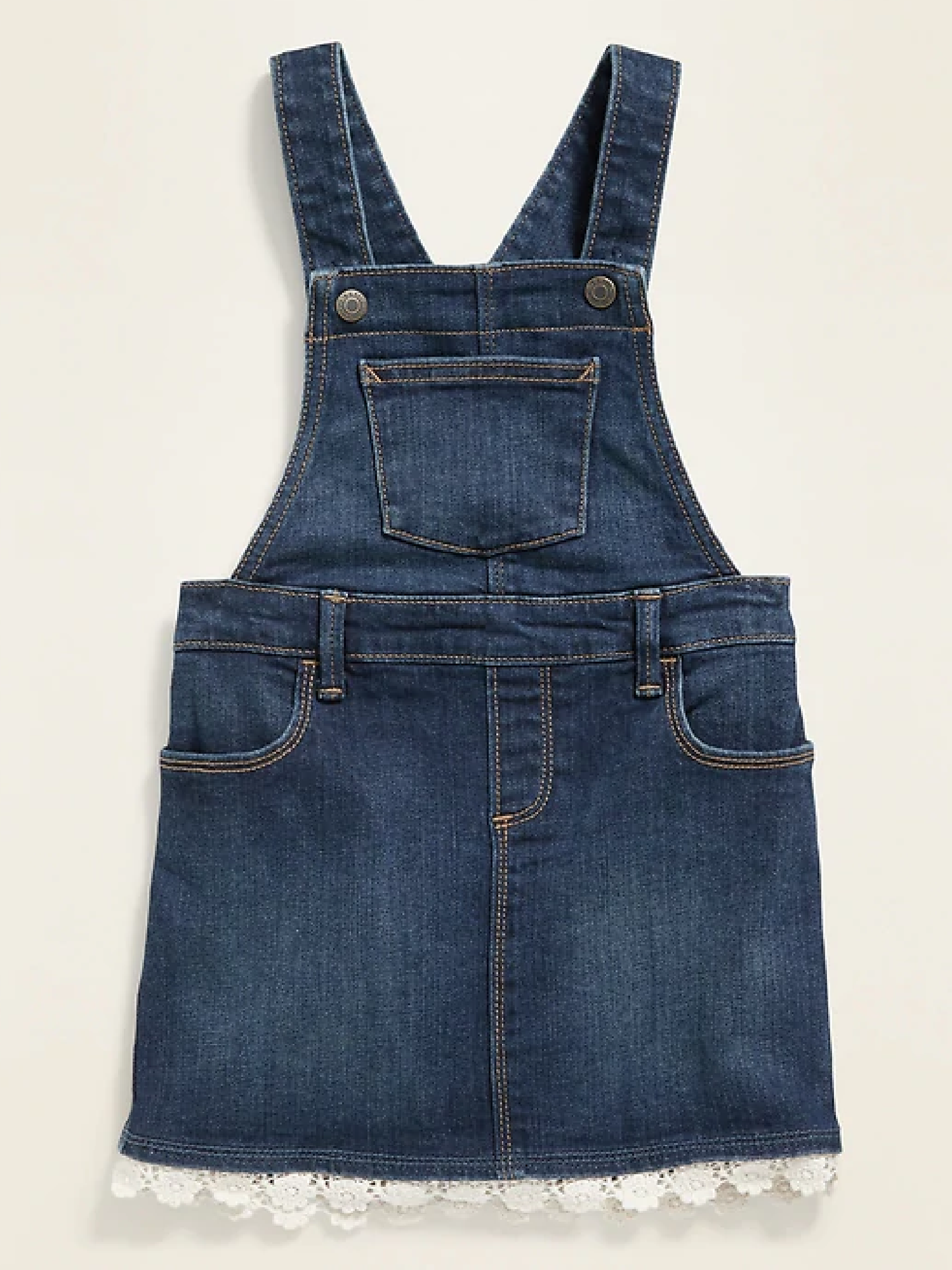 Vestido overall jean niña old navy 579396