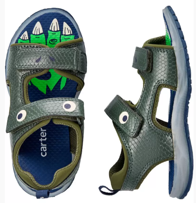 Sandalias Carters Dinosaurio con luces niño