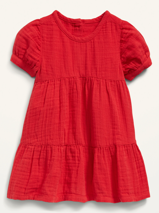 Vestido Old navy bebe niña rojo 58531312