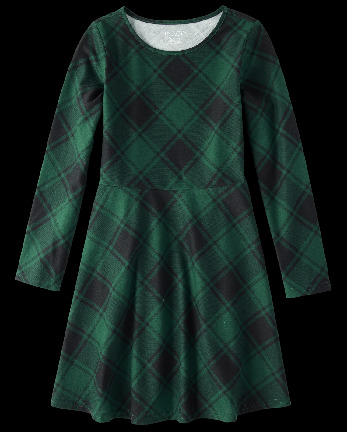 Vestido verde cuadros niña Children's Place 3 a 16 años 88260592