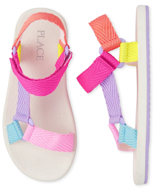 Sandalias Childrens Place 7 a 4Y niña colores.  3030887